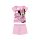 Summer short sleeve children's cotton pajamas - Disney Minnie Mouse - striped - light pink - 128