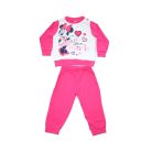 Long thin cotton baby pajamas - Minnie Mouse heart pattern - Jersey - pink - 92