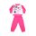 Long thin cotton baby pajamas - Minnie Mouse heart pattern - Jersey - pink - 92