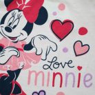 Long thin cotton baby pajamas - Minnie Mouse heart pattern - Jersey - pink - 92