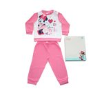 Long thin cotton baby pajamas - Minnie Mouse heart pattern - Jersey - pink - 98