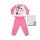 Long thin cotton baby pajamas - Minnie Mouse heart pattern - Jersey - pink - 98