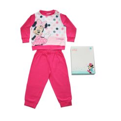   Long thin cotton baby pajamas - Minnie Mouse polka dot - Jersey - pink - 92