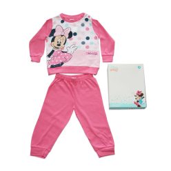   Long thin cotton baby pajamas - Minnie Mouse polka dot - Jersey - pink - 80