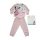 Long thin cotton baby pajamas - Minnie Mouse polka dot - Jersey - light pink - 80