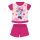 Summer short-sleeved cotton baby pajamas - Disney Minnie Mouse - starry - pink - 80