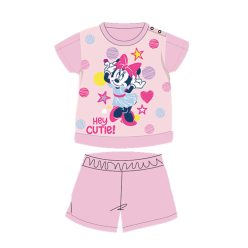   Summer short-sleeved cotton baby pajamas - Disney Minnie Mouse - starry - light pink - 80