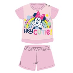   Summer short-sleeved cotton baby pajamas - Disney Minnie Mouse - light pink - 80