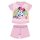 Summer short-sleeved cotton baby pajamas - Disney Minnie Mouse - light pink - 80