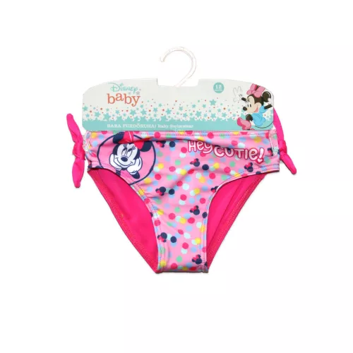 Baby swimsuit bottom for girls - Minnie Mouse - Hey cutie print - pink - 80