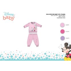   Winter interlock cotton baby pajamas - Disney Minnie Mouse - light pink - 92