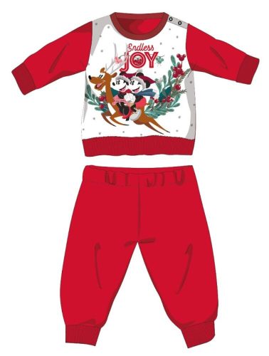 Disney Minnie Mouse winter thick Christmas baby pajamas - cotton flannel pajamas