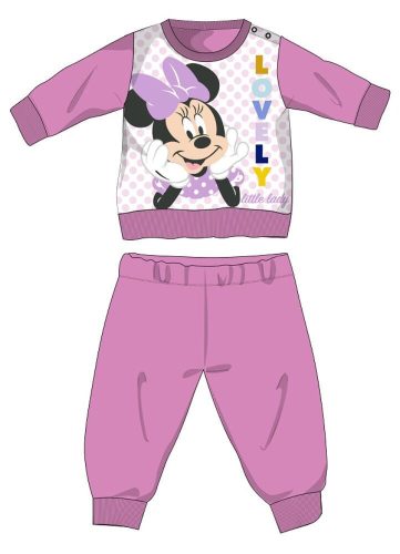 Disney Minnie Mouse baby polar pajamas - winter thick pajamas - pink - 98