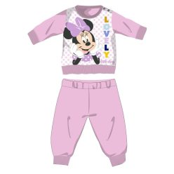   Disney Minnie Mouse baby polar fleece pajamas - winter thick pajamas - light pink - 86