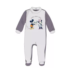   Disney Minnie Mouse baby velour onesie - gray - for 3-6 month old baby