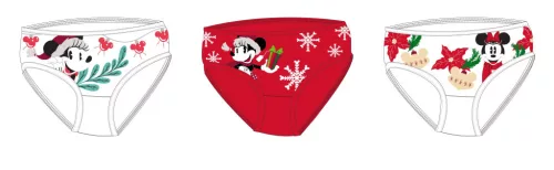 Disney Minnie Mouse Christmas girl panties - 3-piece cotton panties
