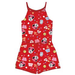 Disney Minnie Mouse summer cotton jumpsuit - red - 116