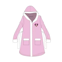   Disney Minnie Mouse hooded cotton robe for kids - pink - 110-116