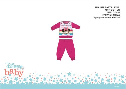 Disney Minnie Mouse baby pajamas - jersey cotton pajamas - pink - 92