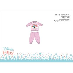   Disney Minnie Mouse baby pajamas - jersey cotton pajamas - light pink - 92