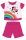 Disney Minnie Mouse summer short-sleeved baby pajamas - cotton jersey pajamas - pink - 80