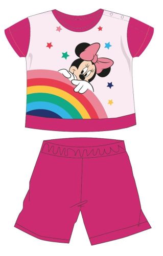 Disney Minnie Mouse summer short-sleeved baby pajamas - cotton jersey pajamas - pink - 80