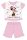 Disney Minnie Mouse summer short-sleeved baby pajamas - cotton jersey pajamas - Minnie Superstar print - light pink - 92