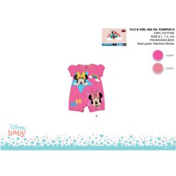   Disney Minnie Mouse baby short sleeve summer onesie - pink - for 0-1 month old baby