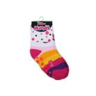 Non-slip kids ankle socks - Minnie Mouse - plush - bow patterned - pink striped - 27-30