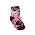 Non-slip children's plush socks - Minnie Mouse - full plush - Minnie head - pink - 27-30