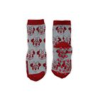 Non-slip children's plush socks - Minnie Mouse - full plush - Minnie head - gray - 27-30