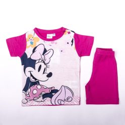   Minnie Mouse girl cotton summer outfit - t-shirt-shorts set - pink - 92