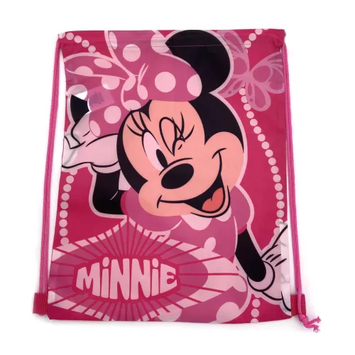 Disney Minnie Egér 3 részes strand szett (tornazsák+úszószemüveg+bikini fürdőruha szett) 7-8 éves korig