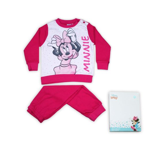Winter cotton baby pajamas - Minnie Mouse - pink - 80