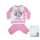Winter cotton baby pajamas - Minnie Mouse - light pink - 80