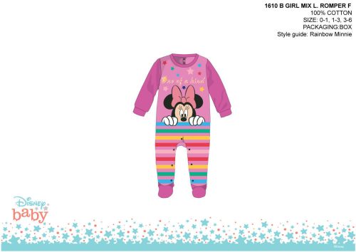 Disney Minnie Mouse baby onesie - light purple-purple - for 0-1 month old baby