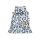 Whale and mermaid patterned sleeveless cotton dress for girls - white-blue - 110