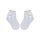 100% cotton baby girl crochet ankle socks with bow decoration - white - 16-17