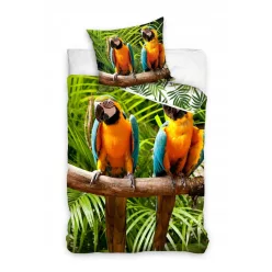 Parrot Bedding set 100% cotton 140x200 + 65x65