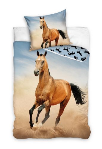 Horse duvet cover set 140x200 cm, 70x90 cm