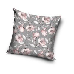 Flower pattern pillowcase 40x40 cm - gray