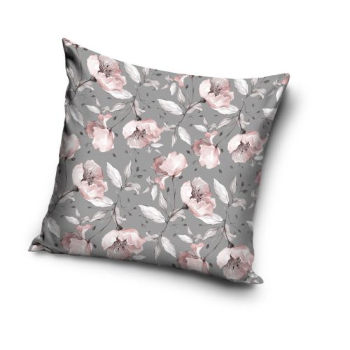Flower pattern pillowcase 40x40 cm - gray
