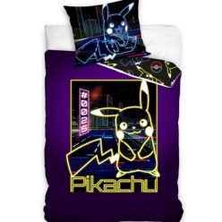   POKÉMON Pikachu NEON őrület ágynemű 100% pamut 140x200 + 70x90