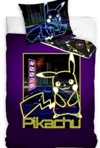 POKÉMON Pikachu NEON frenzy bedding 100% cotton 140x200 + 70x90