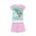 Summer short sleeve children's cotton pajamas - Disney Princesses - with Follow your dreams slogan - light pink - 98