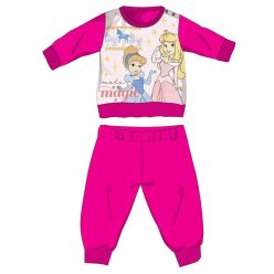   Disney Hercegnők téli vastag baba pizsama - pamut flanel pizsama - pink - 80