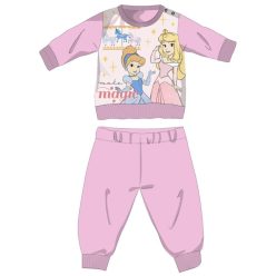   Disney Princesses winter thick baby pajamas - cotton flannel pajamas - light pink - 80