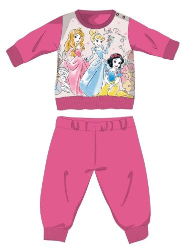 Disney Princesses winter cotton baby pajamas - interlock pajamas - light pink - 92