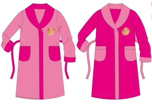 Disney Princesses kids coral robe - pink - 122