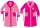 Disney Princesses kids coral robe - pink - 128